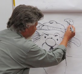 Jim Arnosky drawing