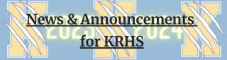 KRHS Newsletters