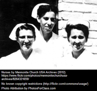 Old photo of nurses